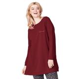Plus Size Women's Love Tunic Sweatshirt by ellos in Fresh Pomegranate (Size 22/24)