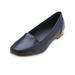 Blair Women's Classique® “Sophia” Comfort Slip-Ons - Blue - 6.5 - Medium