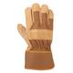 Carhartt Men's Grain Leather Work Glove with Safety Cuff Cold Weather, Brown, Medium