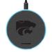 Gray Kansas State Wildcats 15W Laser Etched Wireless Charging Base