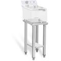 Royal Catering Base Pour 2 Friteuses 41X29Cm Acier Inoxydable 150 Kg Gastronomie - Argent