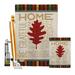 Breeze Decor Home Be Grateful - Impressions Decorative 2-Sided Polyester 40 x 28 in. Flag Set | 40 H x 28 W x 4 D in | Wayfair