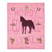 Foundry Select Halpin Billboard Howdy, Cowgirl, Y'All 60" x 50" Decorative Throw Quilt Blanket Polyester in Pink | 50 W in | Wayfair