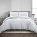 Puredown 600 Fill Power All Season Down & Feather Blend Comforter Goose Down, Cotton in White | 90 H x 68 W x 1 D in | Wayfair ZPD-DC15004-T