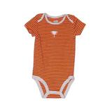 Carter's Short Sleeve Onesie: Orange Print Bottoms - Size 3-6 Month