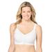 Plus Size Women's Stay-Cool Wireless Posture Bra by Comfort Choice in White (Size 46 B)