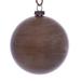 Vickerman 621998 - 3" Pewter Wood Grain Ball Christmas Christmas Tree Ornament (6 Pack) (MC196987)