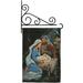 Breeze Decor Nativity 2-Sided Polyester 19 x 13 in. Flag Set in Black | 18.5 H x 13 W x 1 D in | Wayfair BD-NT-GS-114090-IP-BO-03-D-US12-SB