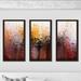 Orren Ellis 'A Stronghold, Nahum 1:7' by Mark Lawrence - 3 Piece Picture Frame Painting Print Set on Acrylic in Orange/Red/White | Wayfair