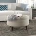 Lark Manor™ Ahan 32" Tufted Round Storage Ottoman Polyester | 18 H x 32 W x 32 D in | Wayfair B374B1CEA2AC43DF98C31F786F04FF49