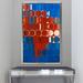 Ivy Bronx John 18:37 Whose Voice Do You Hear by Mark Lawrence - Print in Blue/Red | 33.5 H x 21.5 W x 2 D in | Wayfair