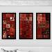 Orren Ellis 'Hope in His Mercy, Psalm 33:18' by Mark Lawrence - 3 Piece Picture Frame Painting Print Set on Acylic /Acrylic in Orange/Red | Wayfair