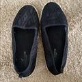 American Eagle Outfitters Shoes | Black American Eagle Slip Ons | Color: Black/Cream | Size: 7