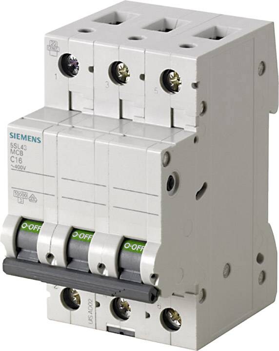 Siemens 5SL43166 Leitungsschutzschalter 3polig 16 A 400 V Image