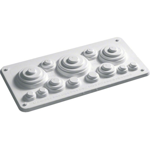 Hager Einführungsflansch zum Ausschneiden, für plombierten Bereich Leitungseinführungen von oben und unten Image