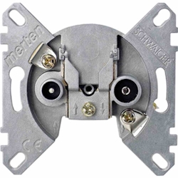 Merten Stichdose, Modem, Sat/BK, 2f, 4,5dB/860, 5dB/2150, Fernspeisetauglich, 4-2400MHz Image
