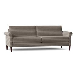 Red Barrel Studio® Garysburg 87.5" Rolled Arm Sofa w/ Reversible Cushions Other Performance Fabrics in Red/Gray | 33 H x 87.5 W x 36.75 D in | Wayfair