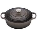 Le Creuset Signature Enameled Cast Iron 3.5 Qt Round Sauteuse w/ Lid Enameled Cast Iron/Cast Iron in Gray | 5.75 H x 12.75 W in | Wayfair