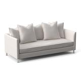 Bernhardt Taylor 87.5" Wide Patio Sofa w/ Cushions Metal/Rust - Resistant Metal in Gray | 29 H x 87.5 W x 38.5 D in | Wayfair O7417_6012-000