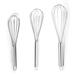 Fox Run Brands Brands Set of 3 Stainless Steel Wire Balloon Whisks, 8", 10" and 12" Stainless Steel in Gray | Wayfair 5830