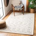 Brown/Gray 84 x 0.39 in Indoor Area Rug - Latitude Run® Audreyna Geometric Handmade Tufted Gray/Beige Area Rug Viscose/Wool | Wayfair