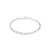 KUZZOI Herren Gliederkette Oval Massiv Basic 925 Silber 21
