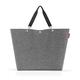 reisenthel shopper XL twist silver – Geräumige Shopping Bag und edle Handtasche in einem – Aus wasserabweisendem Material