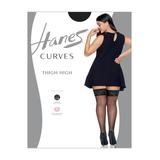 Plus Size Women's Curves Lace Thigh High by Hanes in Black (Size 1X/2X)