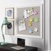 Three Posts™ Teen Contemporary Wall Mounted Corkboard/Bulletin Board Fabric in White | 18.56 W x 0.89 D in | Wayfair