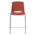 Upper Square™ Wille Lola Stacking Barstool Plastic/Acrylic/Metal in Red | 39 H x 20.5 W x 19.5 D in | Wayfair D2C0DC481F9242E391500F9747C1E9AD