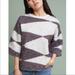 Anthropologie Sweaters | Anthropologie Moth Geo Sparkling Sweater Small | Color: Blue/Cream | Size: S