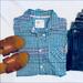 American Eagle Outfitters Tops | 4 For 25 Comfy Casual Checkered Button Up 10 | Color: Blue/Green | Size: 10