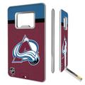 Colorado Avalanche Stripe Credit Card USB Drive with Bottle Opener