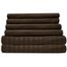 Charlton Home® Tanvir 6PC Stripped Bed Sheet Set in Brown | Twin | Wayfair CHRL5732 40430706