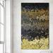 Everly Quinn 'Light Has Dawned, Matthew 4:16' by Mark Lawrence Painting Print Metal in Black/Yellow | 40 H x 24 W x 1.5 D in | Wayfair