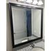 Lark Manor™ Sophia Wood Framed w/ Safety Backing Ideal for Bathroom/Vanity Mirror in Black | 60 H x 28 W x 1 D in | Wayfair
