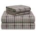 Loon Peak® Davies Plaid Sheet Set Flannel/Cotton | 108 H x 108 W in | Wayfair 08BE843F073740D0A5036306415F3CBC