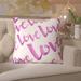 Willa Arlo™ Interiors Severus Outdoor Square Pillow Cover & Insert Polyester/Polyfill blend in Pink | 20 H x 20 W x 4 D in | Wayfair