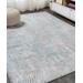 JONATHAN Y Indoor Rugs Gray/Turquoise - Gray & Turquoise Timeworn Modern Abstract Rug