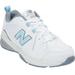 Women's The WX608 Sneaker by New Balance in White Light Blue (Size 7 D)