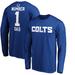 Men's Fanatics Branded Royal Indianapolis Colts #1 Dad Long Sleeve Team Logo T-Shirt