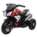 HOMCOM Kids 6V Electric Ride On Motorcycle Electric Motorbike w/Lights Music Horn 3 Wheel Outdoor Play Toy for 3-5 Years Red