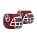 Oklahoma Sooners 2-Piece Ceramic Helmet Planter Set