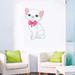 Design W/ Vinyl Charming Cat Adorable Cartoon Wall Decal Metal in Pink | 40 H x 20 W in | Wayfair 1 Timmy 727d