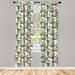 East Urban Home Hummingbird Floral Semi-Sheer Rod Pocket Single Curtain Panel Polyester | 84 H in | Wayfair 31313947CA39466D935EA3457B900B03