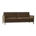 Ebern Designs Soroya 85" Square Arm Sofa w/ Reversible Cushions Polyester/Other Performance Fabrics in Gray/Black | 33 H x 85 W x 36.75 D in | Wayfair