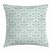 Ambesonne Wave Like Round Swirls Square Pillow Cover Polyester | 24 H x 24 W x 2 D in | Wayfair min_33756_24x24