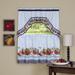 Tejeda Printed Kitchen Curtain Polyester in Gray Laurel Foundry Modern Farmhouse® | 24 H x 57 W x 1.5 D in | Wayfair