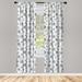 East Urban Home Snowflake Semi-Sheer Rod Pocket Curtain Panels Polyester | 95 H in | Wayfair B8C916A243F84AB481458D627C1FEF6B