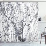 East Urban Home Murky Marble Rock Motifs w/ Dynamic Fractal Figures Abstract Artsy Shower Curtain Set Polyester | 75 H x 69 W in | Wayfair